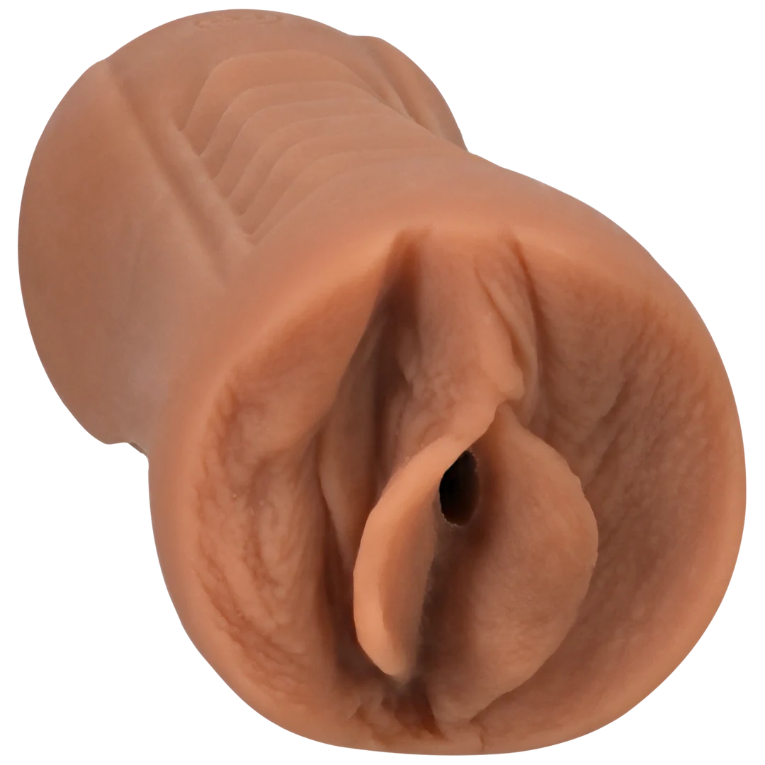 Masturbator z realistyczną teksturą – karmelowy - obrazek 2