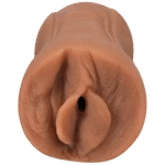 Masturbator z realistyczną teksturą – karmelowy - obrazek 3