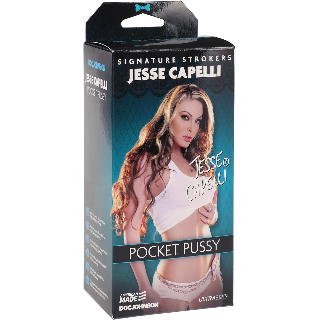5801-06-BX-2 Masturbator w kształcie pochwy z żebrowanym wnętrzem – ULTRASKYN Pocket Pussy - obrazek 1