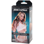 Masturbator w kształcie pochwy z żebrowanym wnętrzem – ULTRASKYN Pocket Pussy - obrazek 3