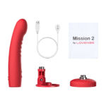 Wibrator Touch-Sense z przyssawką, do użycia bez użycia rąk, czerwony Lovense Lovense - obrazek 5