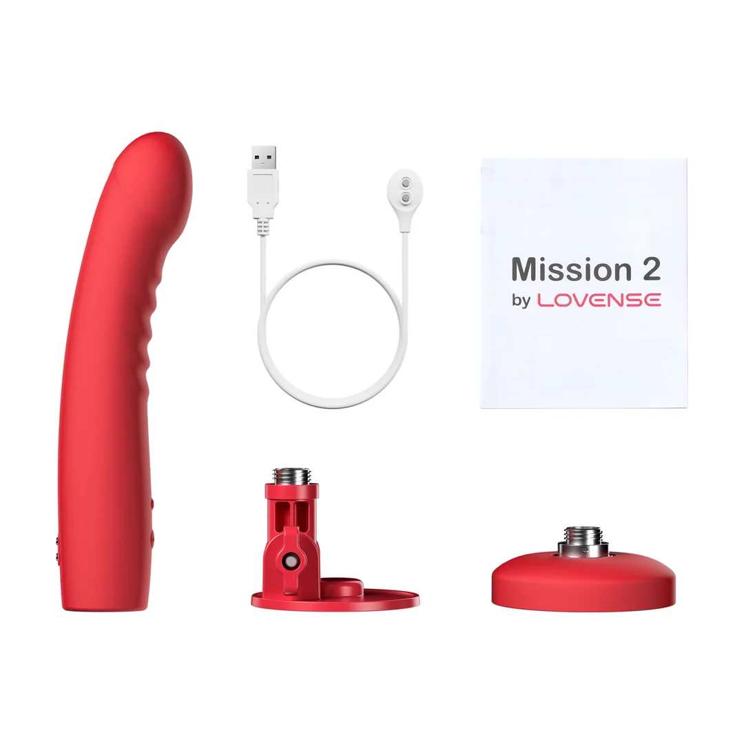 Wibrator Touch-Sense z przyssawką, do użycia bez użycia rąk, czerwony Lovense Lovense - obrazek 5