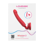 Wibrator Touch-Sense z przyssawką, do użycia bez użycia rąk, czerwony Lovense Lovense