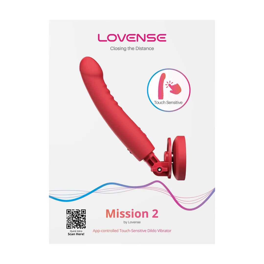 Wibrator Touch-Sense z przyssawką, do użycia bez użycia rąk, czerwony Lovense Lovense - obrazek 1