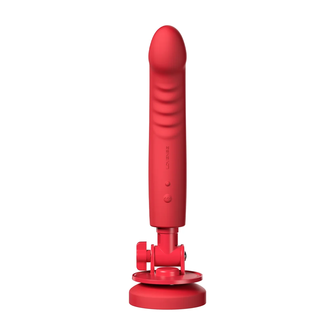 Wibrator Touch-Sense z przyssawką, do użycia bez użycia rąk, czerwony Lovense Lovense - obrazek 3