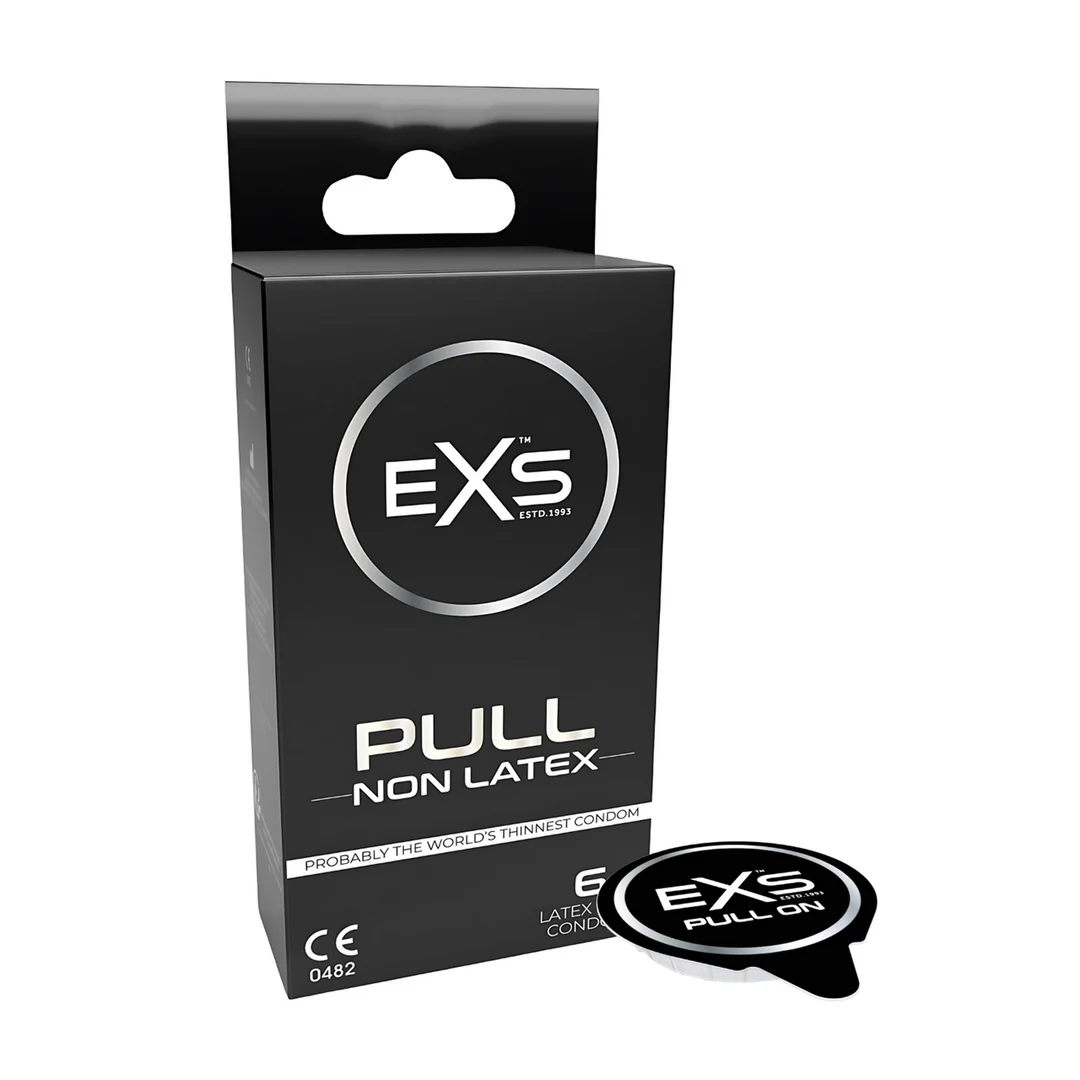 Prezerwatywy bez lateksu EXS Pull, 6 sztuk - obrazek 3