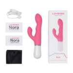 Lovense Nora, różowy wibrator typu rabbit ze zdalnym sterowaniem Bluetooth Lovense - obrazek 3