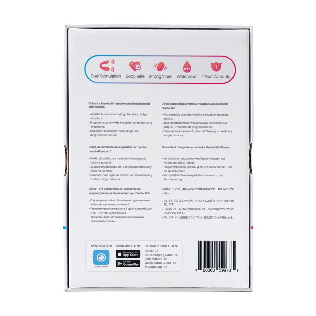 Wibrator dla par z pilotem Dolce - obrazek 2