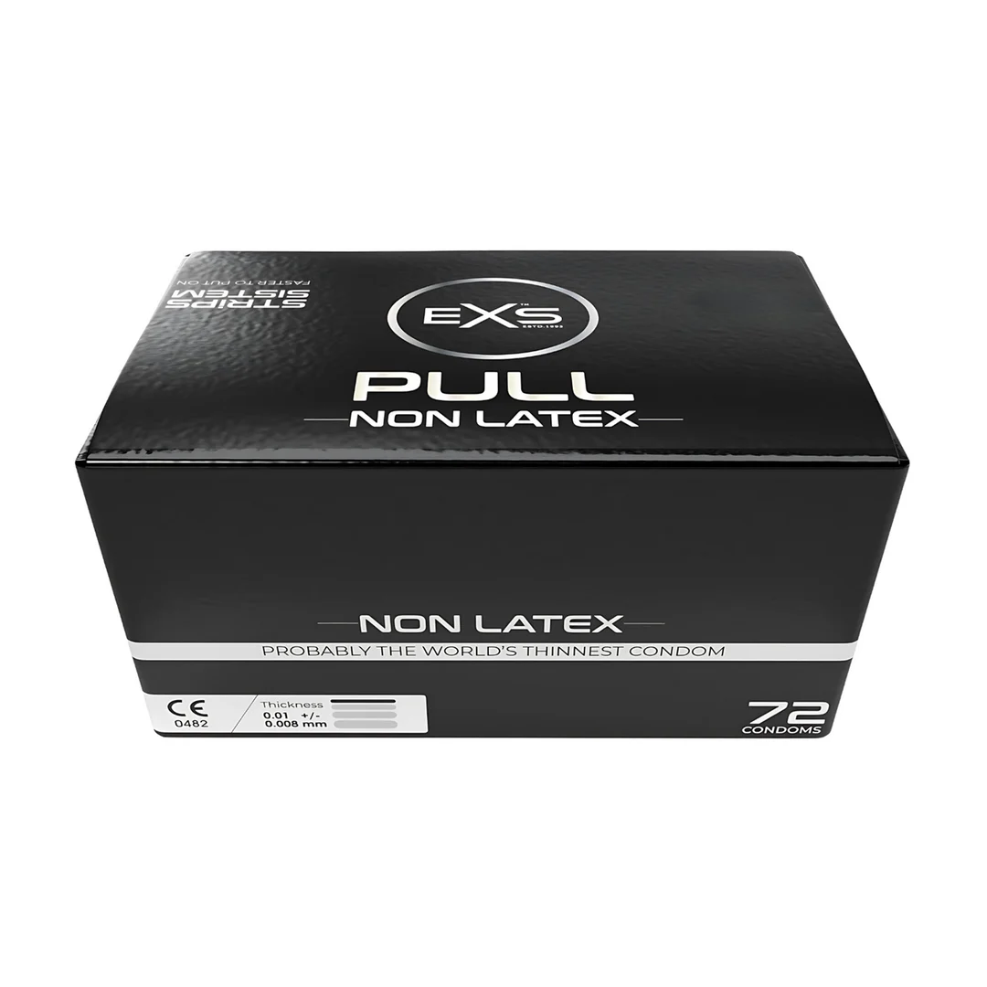 Prezerwatywy bez lateksu EXS Pull, 72 sztuki - obrazek 4