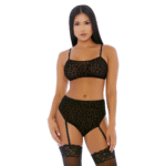 Zmysłowy zestaw bielizny Lustful Leopard z topem na ramiączkach - obrazek 3
