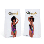 Body Mapalé z czarnym kwiatowym wzorem Dream Flowers - obrazek 13