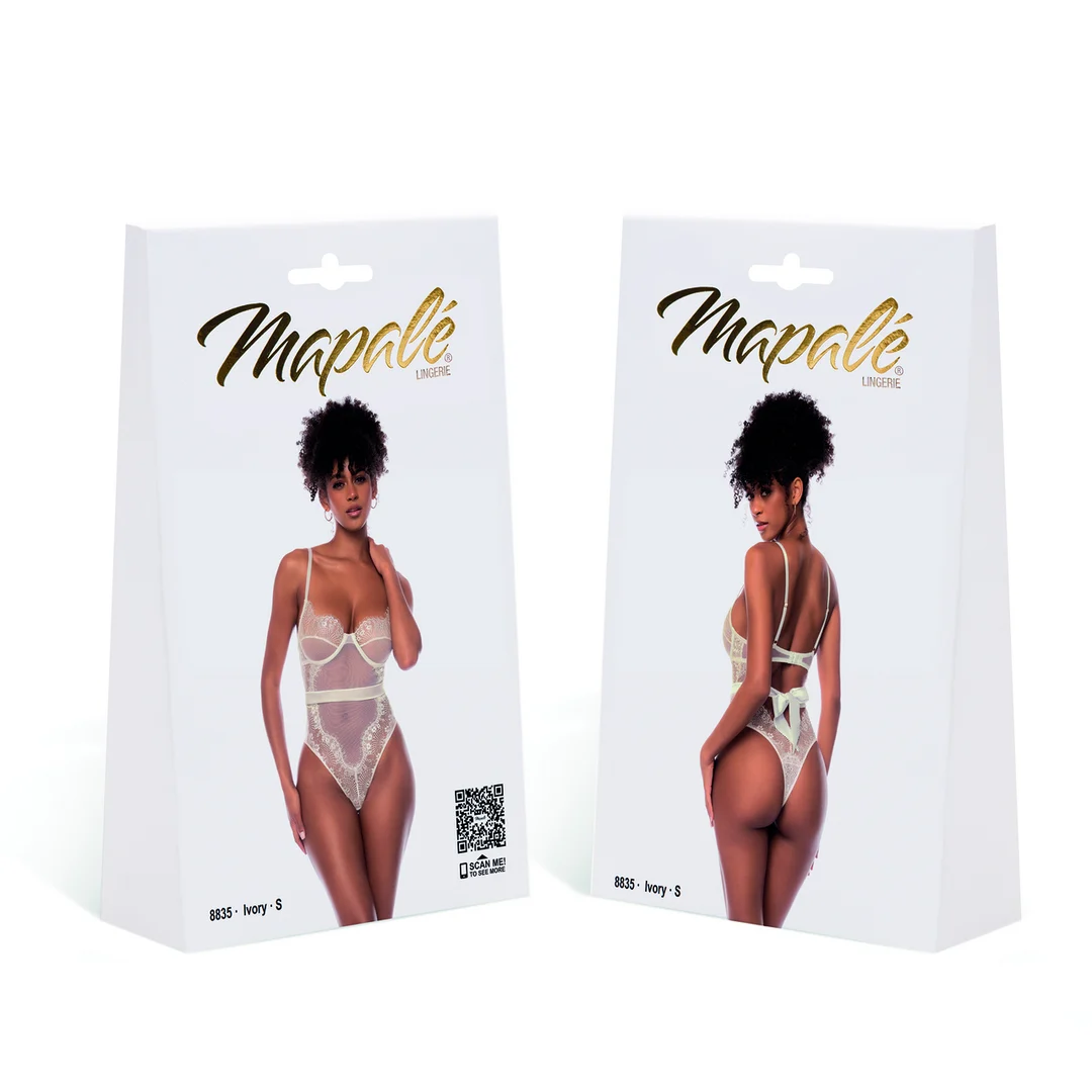 Body Mapalé w kolorze kości słoniowej - obrazek 13