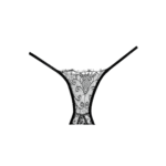 Allure Betoverde Belle, stringi z otwartym krokiem, czarne
