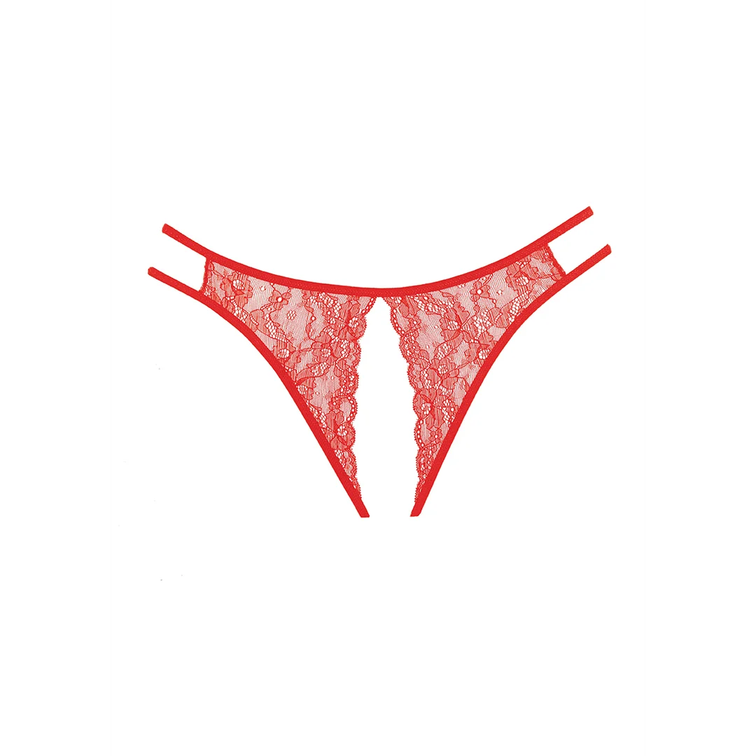 Koronkowe stringi Allure Sweet Honey - obrazek 8
