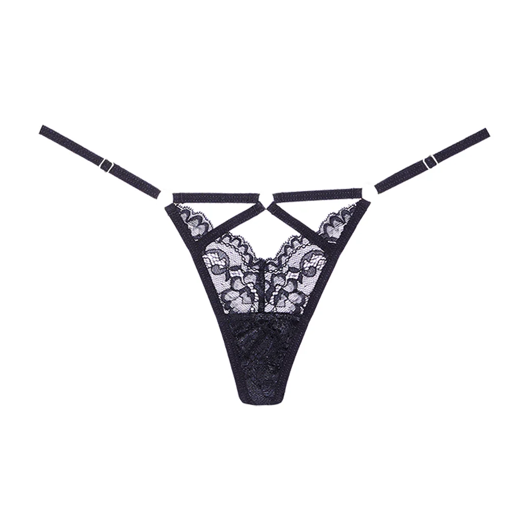 Koronkowe stringi Allure Do Not Disturb - obrazek 2