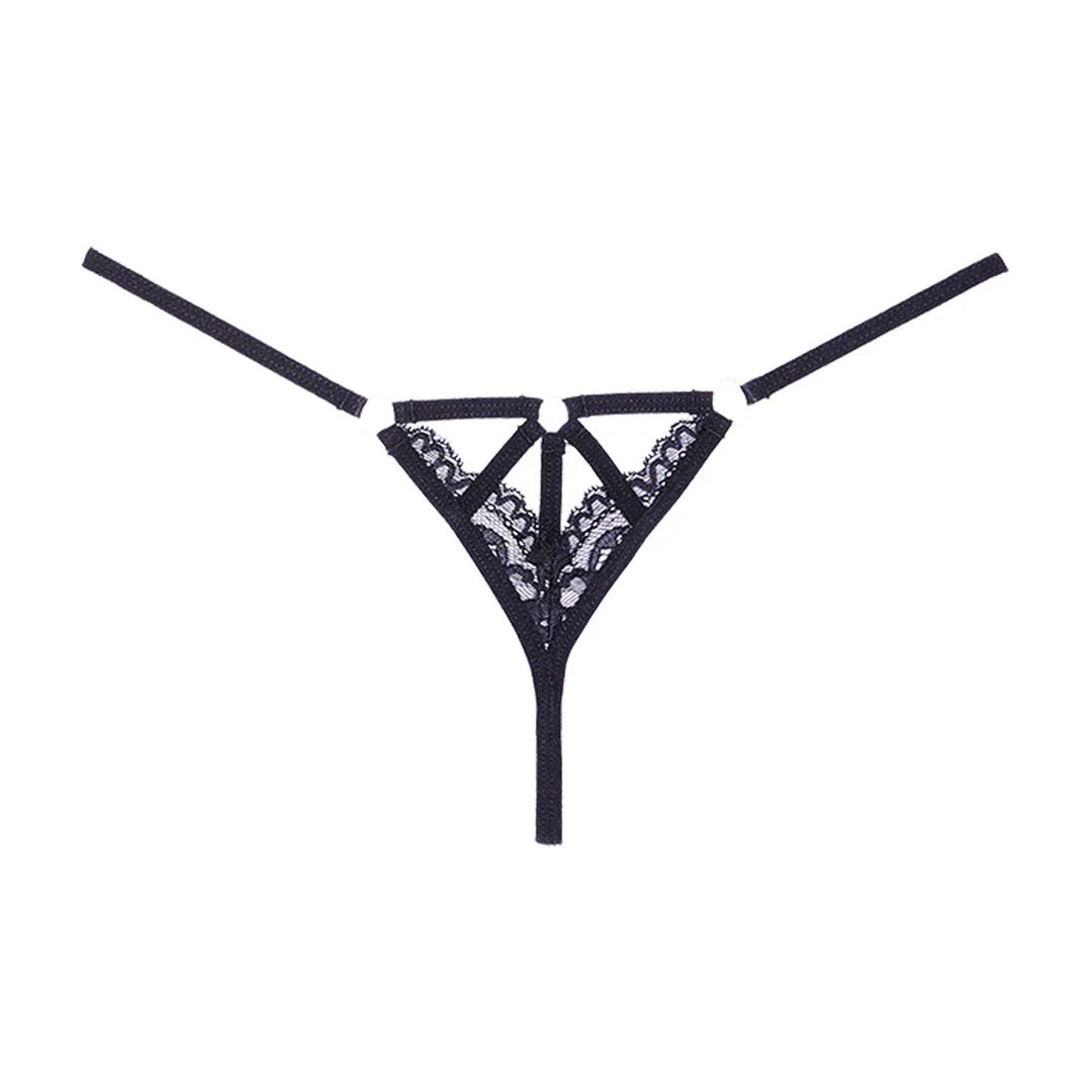 Koronkowe stringi Allure Do Not Disturb - obrazek 3