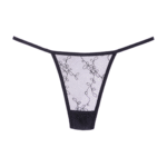 Czarne stringi z siateczki Allure - obrazek 2