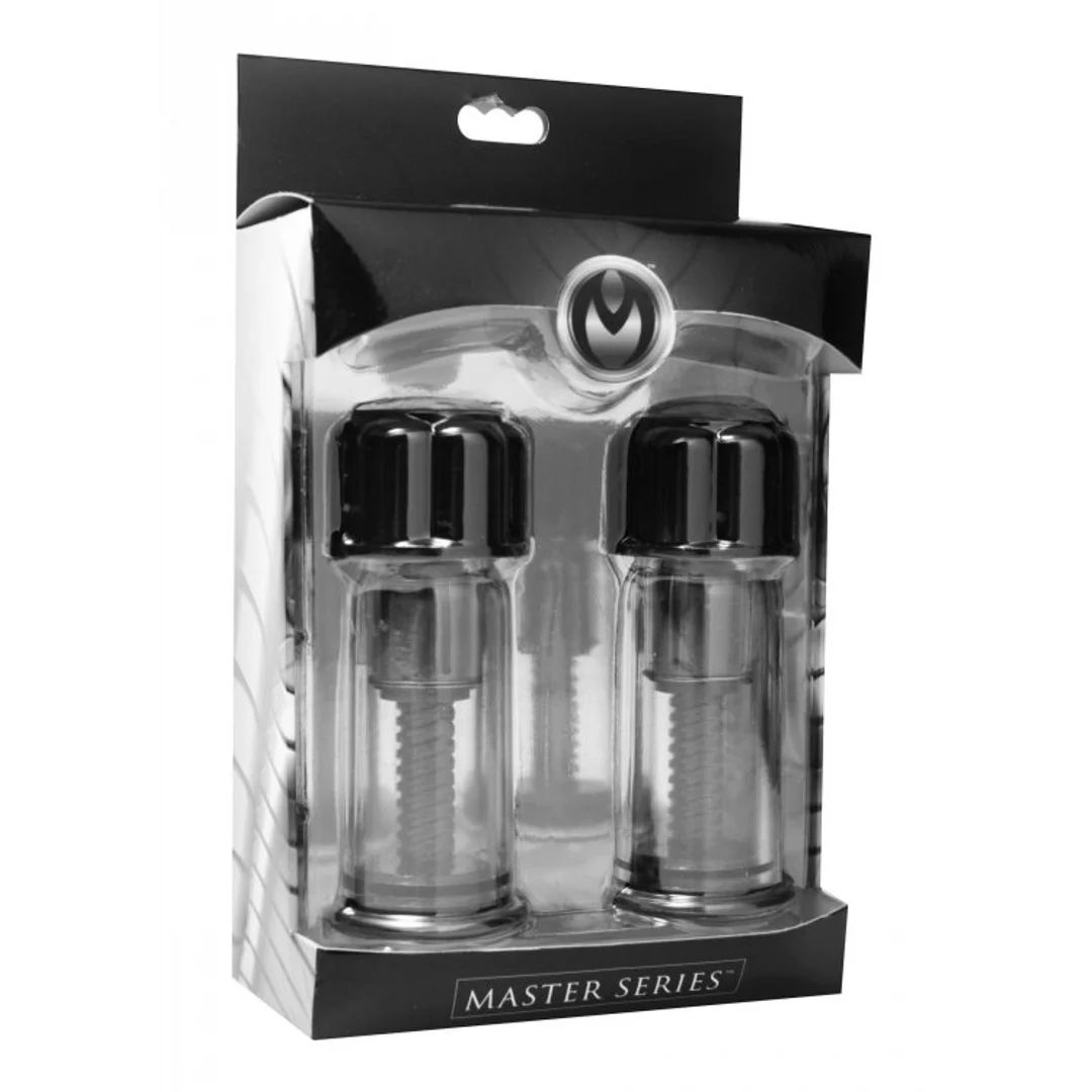 Przyssawki na sutki XR Brands Black Max - obrazek 1