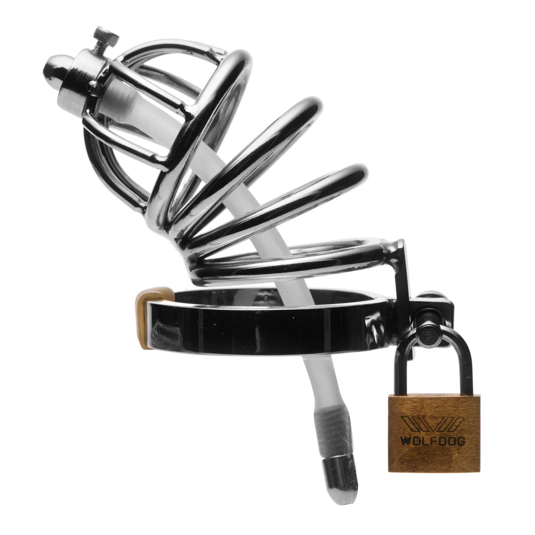 Stalowa klatka chastity - obrazek 2