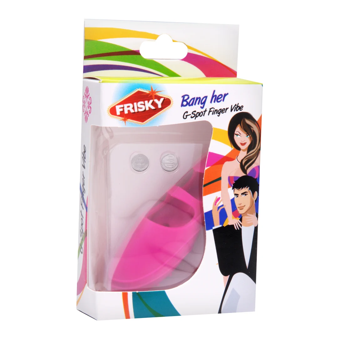 Bang Her roze silicone vingervibrator