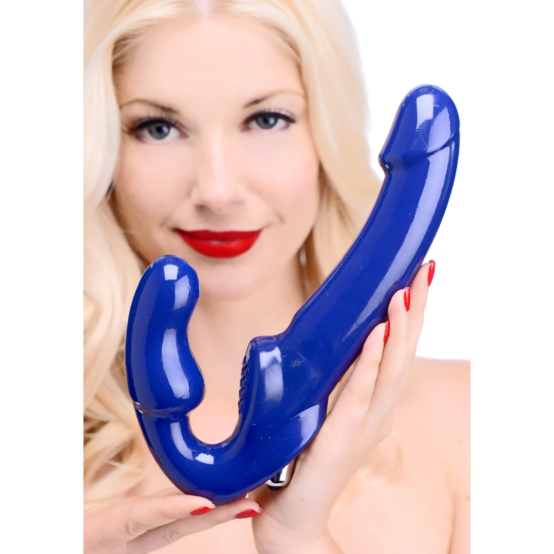 Wibrator strapless – wibrujący strap on z końcówką do stymulacji punktu G – XR Brands - obrazek 6