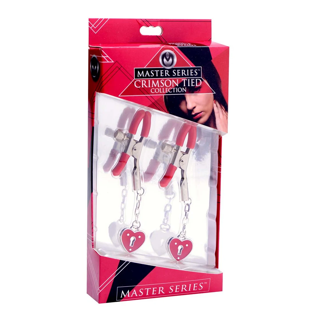 AE203-2 Klamerki BDSM na sutki z regulowanym uciskiem – Charmed Heart Hangslot - obrazek 1
