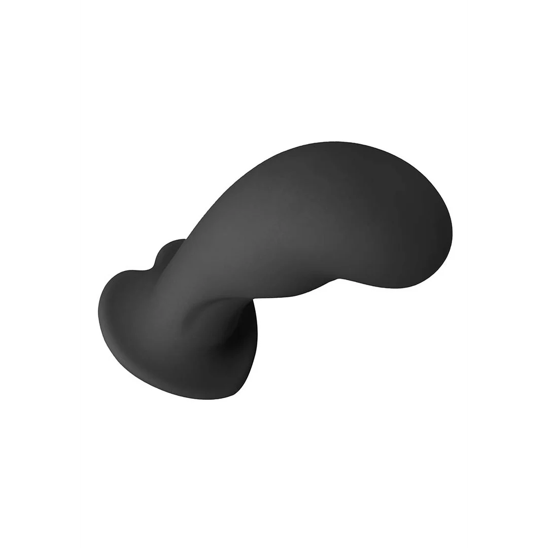 Strap on z zakrzywioną końcówką – silikonowe dildo - obrazek 2