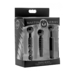 XR Brands Dark Rods silikonowy zestaw zatyczek