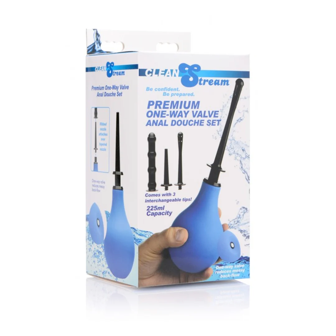 AF198-2 Zestaw do irygacji analnej XR Brands Premium One Way Valve - obrazek 1