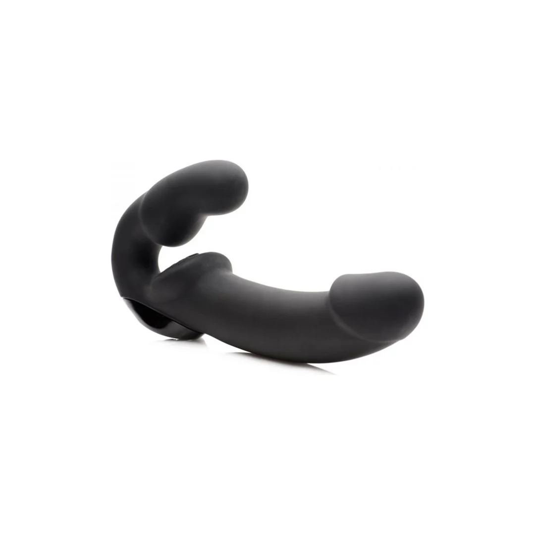 strapless wibrator – z pilotem i dwoma silnikami – XR Brands - obrazek 3