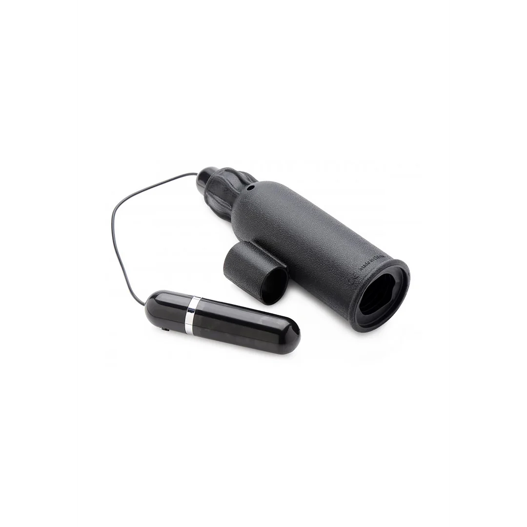 Kompaktowy stroker z wibrującym bulletem – Lightning Stroke - obrazek 4