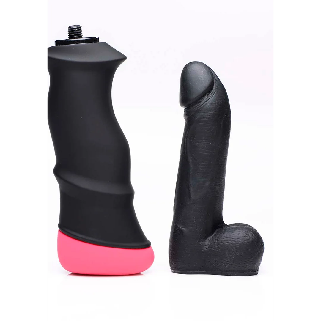 Dildo XR Brands Mega Pounder z ręczną funkcją pchającą - obrazek 4