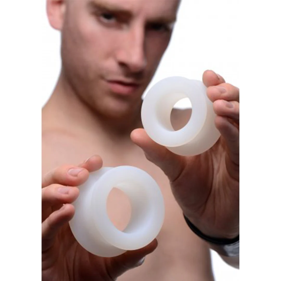 Stretch Master silikonowy zestaw pierścieni analnych - obrazek 3