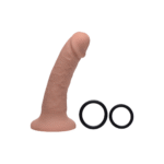 Seducer silikonowe dildo z uprzężą, 7 / 18 cm - obrazek 4