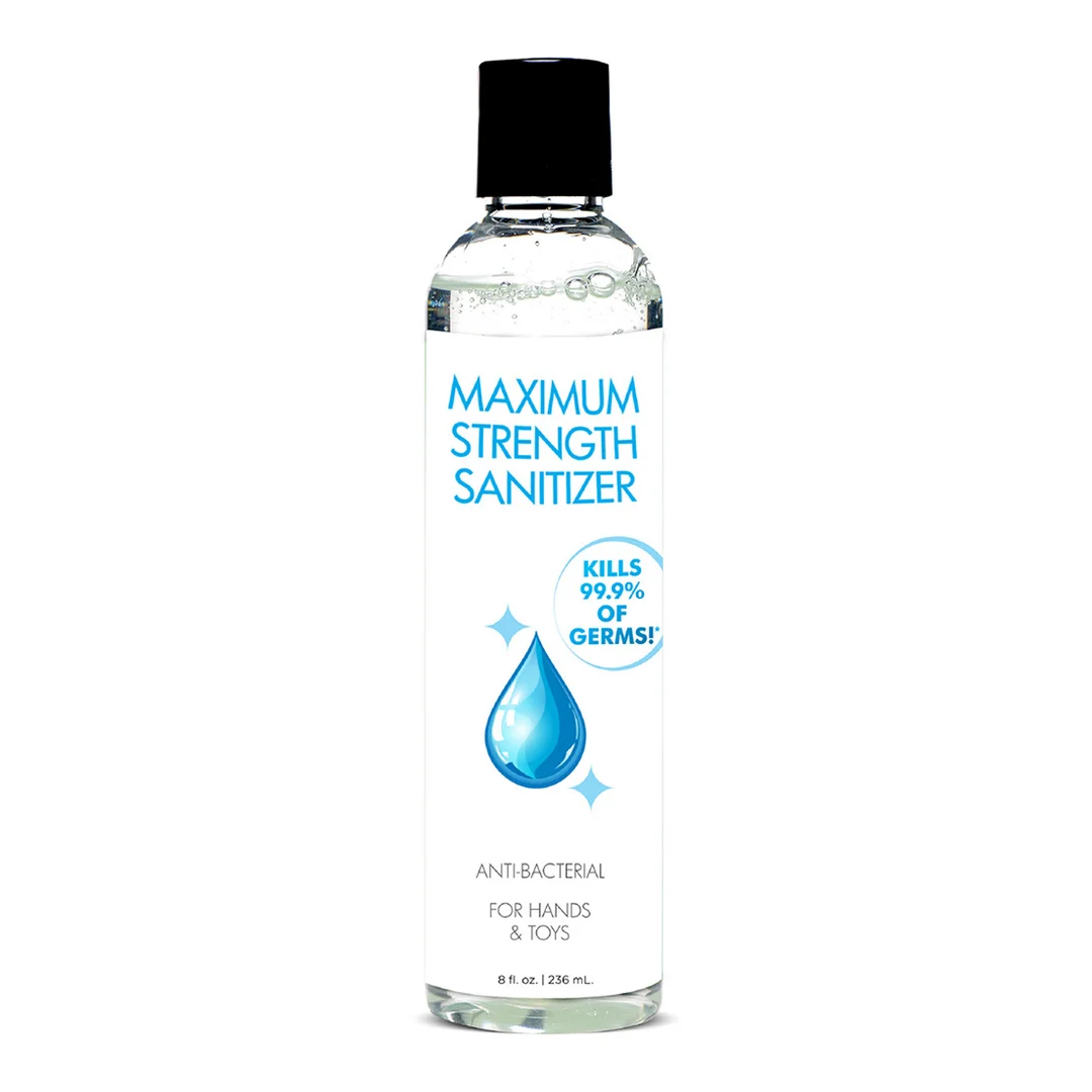 Płyn do czyszczenia zabawek – środek odkażający o maksymalnej mocy do rąk i zabawek – zapach neutralny płciowo – XR Brands – 8 fl oz / 236 ml - obrazek 4