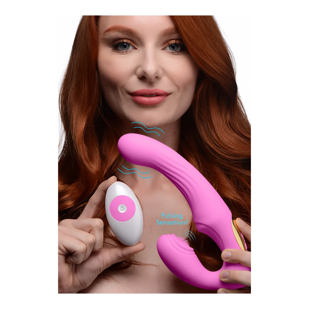 XR Brands U Pulse strapless strap on - obrazek 4