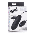 XR Brands ładowany silikonowy wibrator typu bullet z pulsacjami