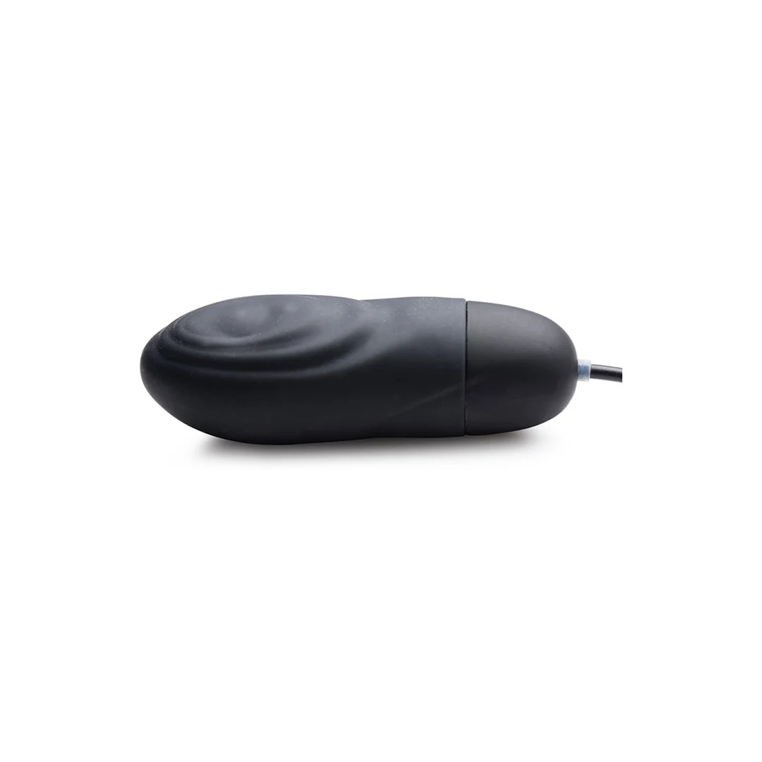 XR Brands ładowany silikonowy wibrator typu bullet z pulsacjami - obrazek 2