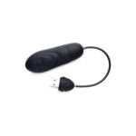 XR Brands ładowany silikonowy wibrator typu bullet z pulsacjami - obrazek 3