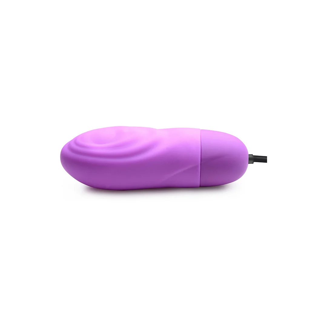 XR Brands ładowany silikonowy wibrator typu bullet z pulsacjami - obrazek 8