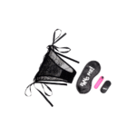 Power Panty z koronkowymi majtkami, wibrującą kulką i opaską na oczy - obrazek 6