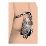 Klatka chastity z bezpiecznym mechanizmem zamykania – Tiger King - obrazek 2