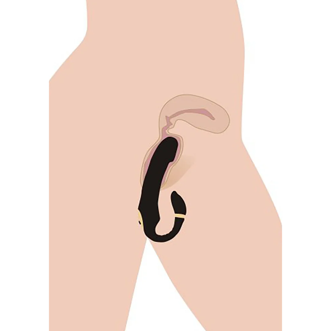 Podwójny wibrator z ruchomym stymulatorem łechtaczki – Pleasure XR Brands - obrazek 2