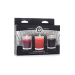 Świeca do masażu – zestaw świec kapiących Flame Drippers do zabawy świecami – delikatnie perfumowane – 3 sztuki