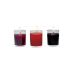 Świeca do masażu – zestaw świec kapiących Flame Drippers do zabawy świecami – delikatnie perfumowane – 3 sztuki - obrazek 3