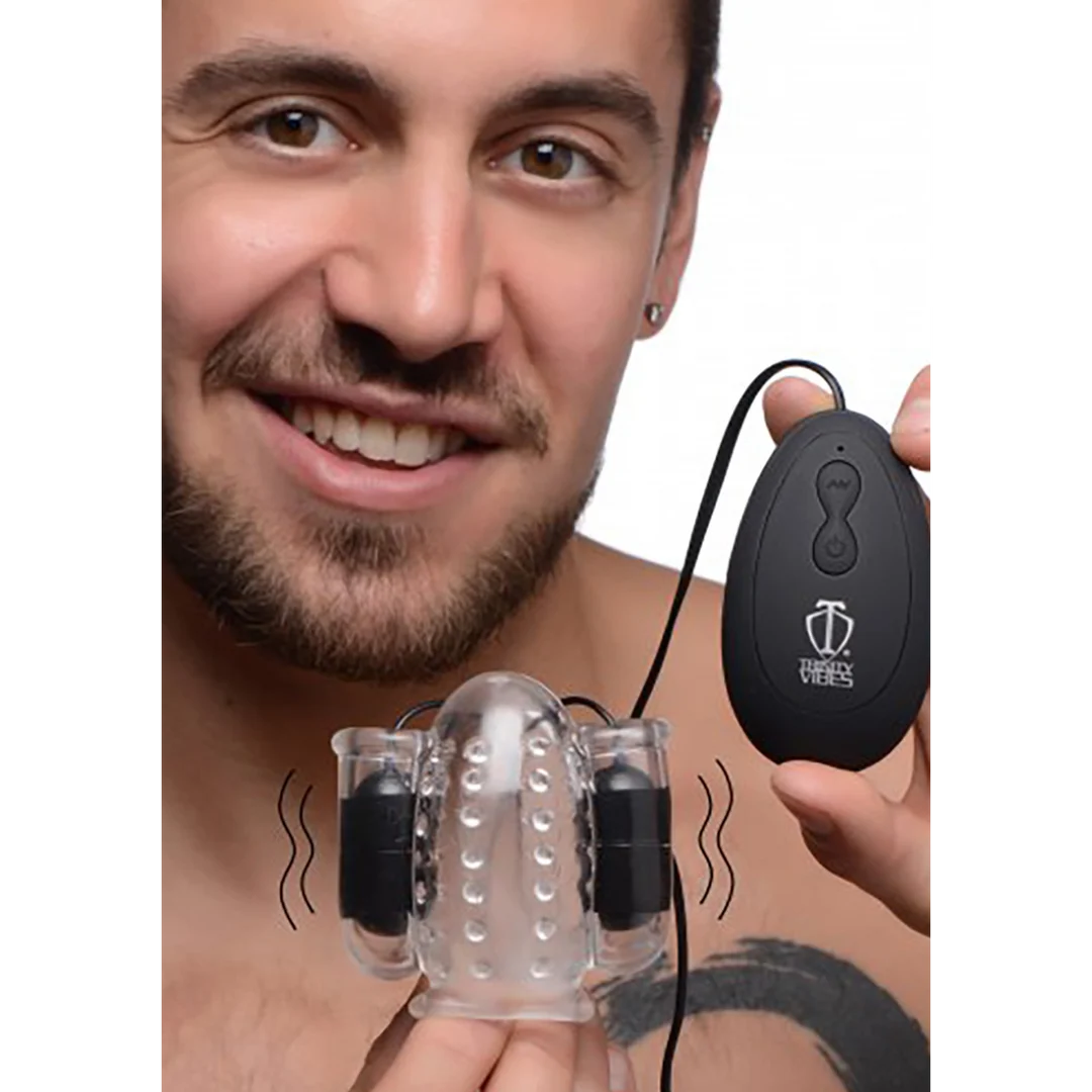 XR Brands Deluxe Dual Vibrating Head Teaser - obrazek 2