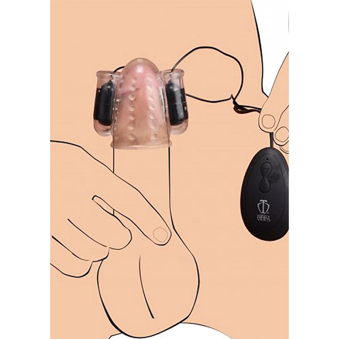 XR Brands Deluxe Dual Vibrating Head Teaser - obrazek 3