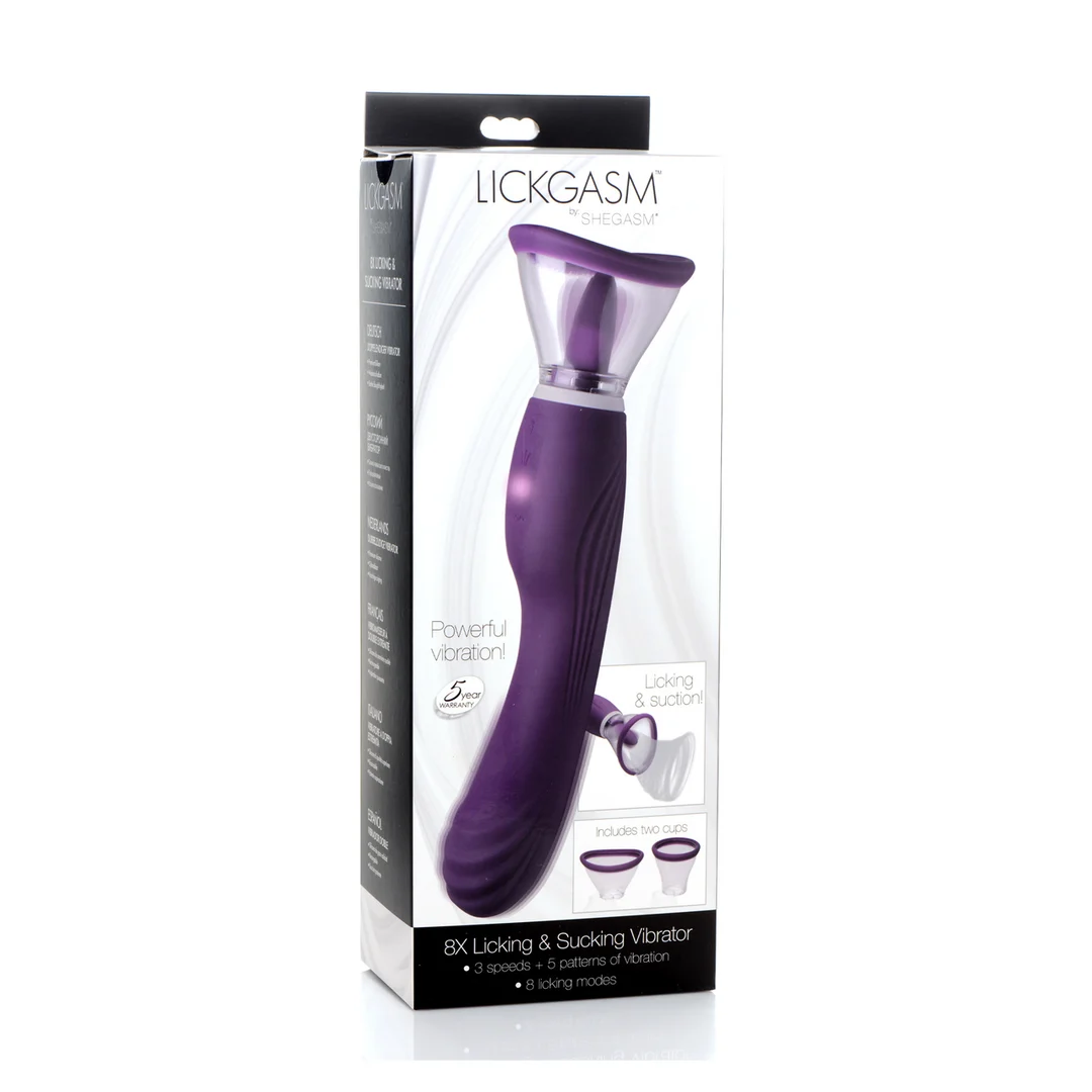 Wibrator liżąco ssący Lickgasm 8x - obrazek 1