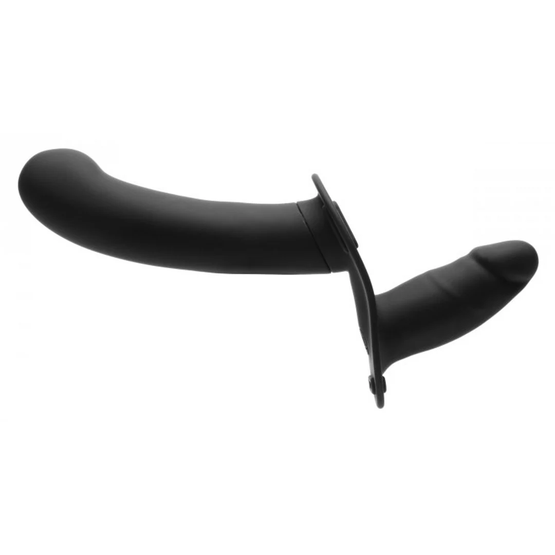 Double Diva, podwójne dildo z uprzężą i pilotem - obrazek 4