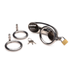 Klatka chastity XR Brands Forged Captor ze stali nierdzewnej - obrazek 2